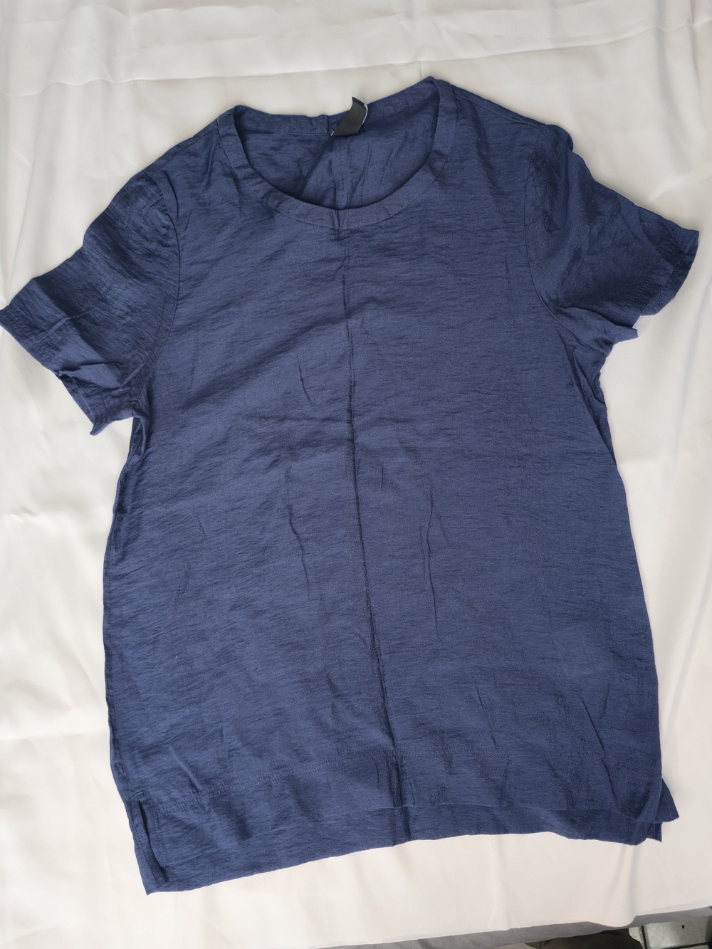 GAP Navy Blue Slub Knit Crewneck Short Sleeve Tee Shirt XS